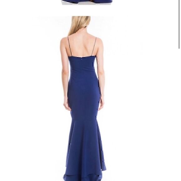 NWT- Likely Navy Aurora Gown Mermaid Size 00 Designer Formal Black Tie - Picture 2 of 12
